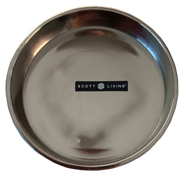 Silver Metal Black Etched Candleholders Set of Two Modern - Picture 2 of 11